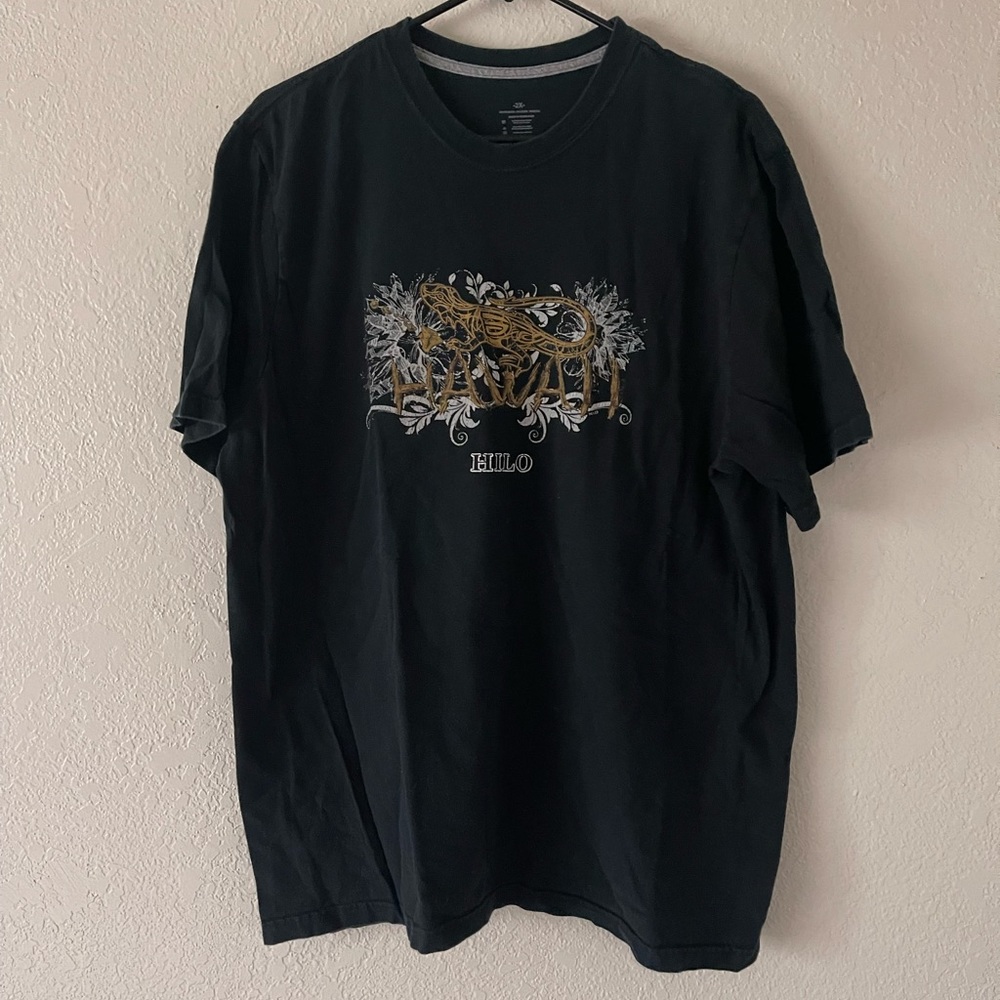 Hilo Hawaii Mans Black Shirt Size XXL